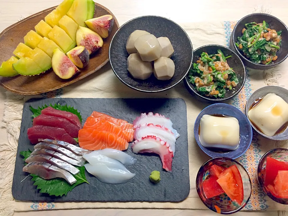 お刺身
里芋の煮物
モロヘイヤ納豆|noixさん