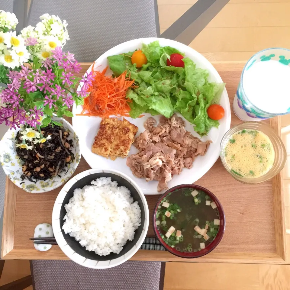 Snapdishの料理写真:8/26❤︎主人の朝ごはん❤︎|Makinsさん