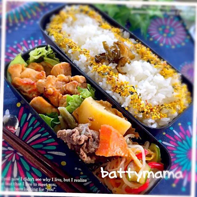 味噌とトマトで作るソースで簡単！鶏ちゃんのソテー弁当～♡ #battymamaの節約しても美味しいお弁当|ばってぃーまま＠♪さん