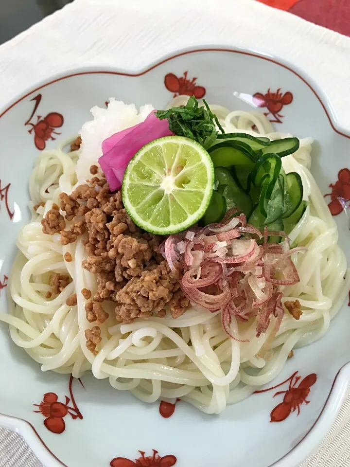 半田素麺肉味噌がけ|プクママさん