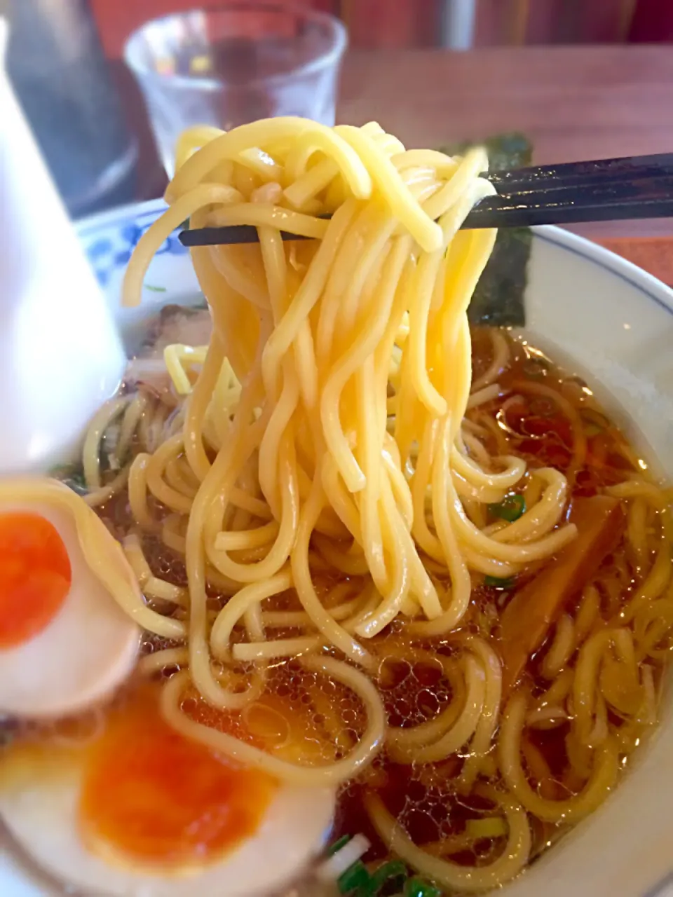 味玉ラーメンの麺@ITACHI RAMEN|morimi32さん