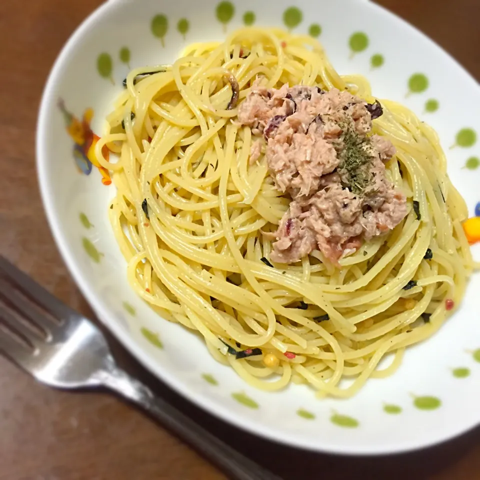 梅茶漬けのツナパスタ❤️|えーなさん