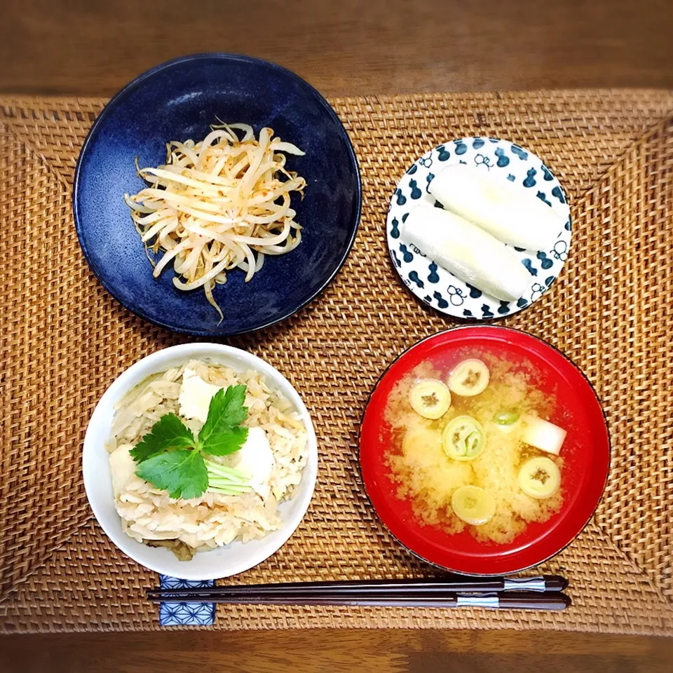 鯛飯炊いて和の朝ごはん。|@mayuさん