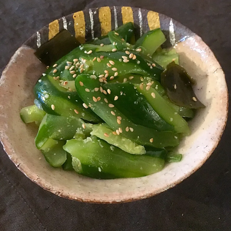 咲きちゃんさんの料理 オクラの山葵生姜漬けをきゅうりで😊|ba.a.ba_キッチンさん