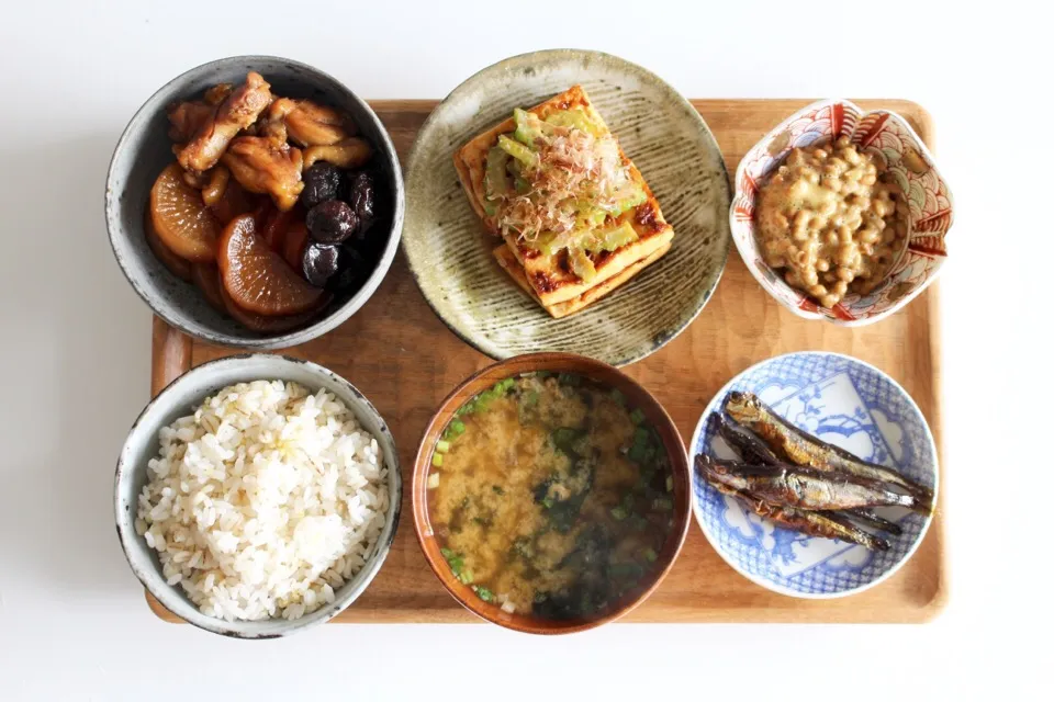 今日の朝ごはん|もも太郎さん