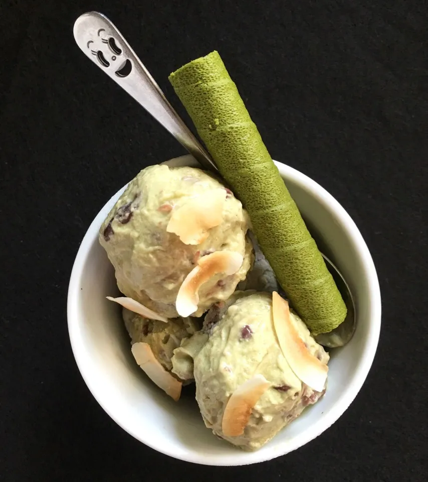 Coconut avocado azuki ice cream|coxiella24さん