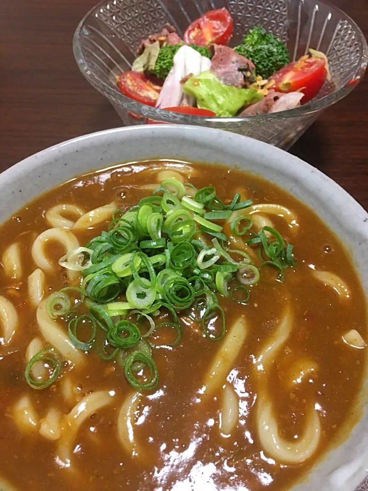 カレーうどん
ローストビーフと野菜のサラダ|みっきーさん