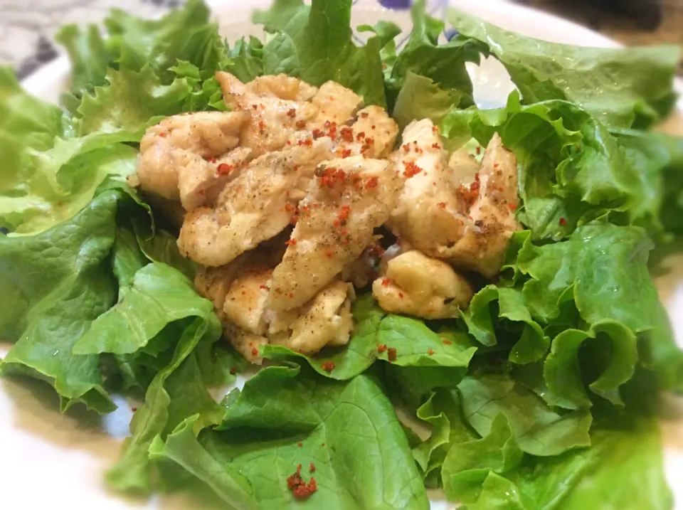 鳥のササミ揚げ、ゆずからりん風味😋|アライさんさん