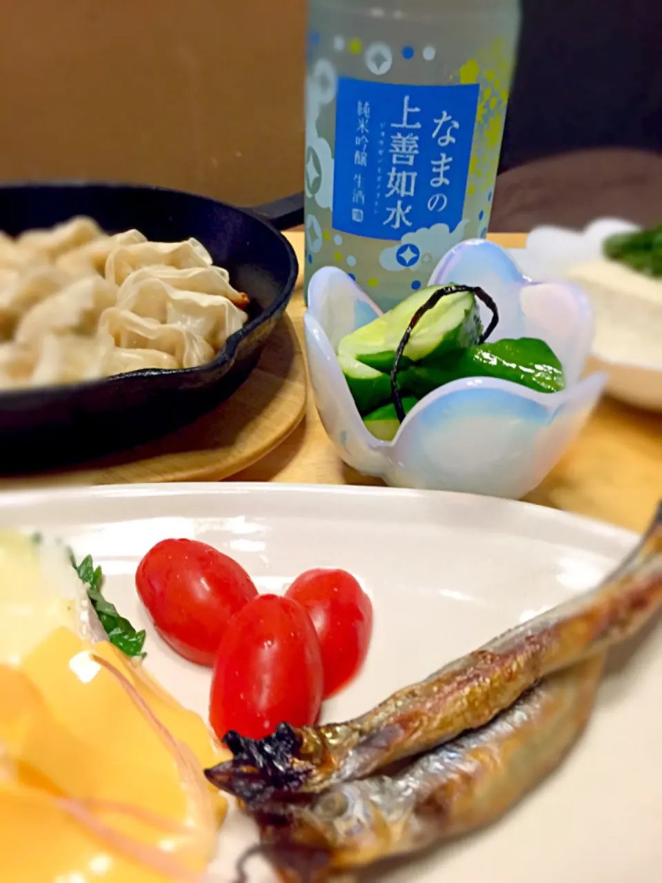 ありがとうございます！！上善水の如しいただきました！！一口餃子とチーズって合うかなぁ|ミカさん