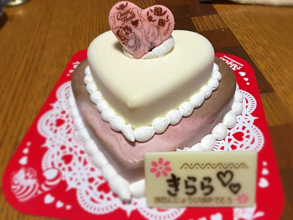 Snapdishの料理写真:31アイスクリーム、ハートの女王なアイスケーキ|土屋幸治さん