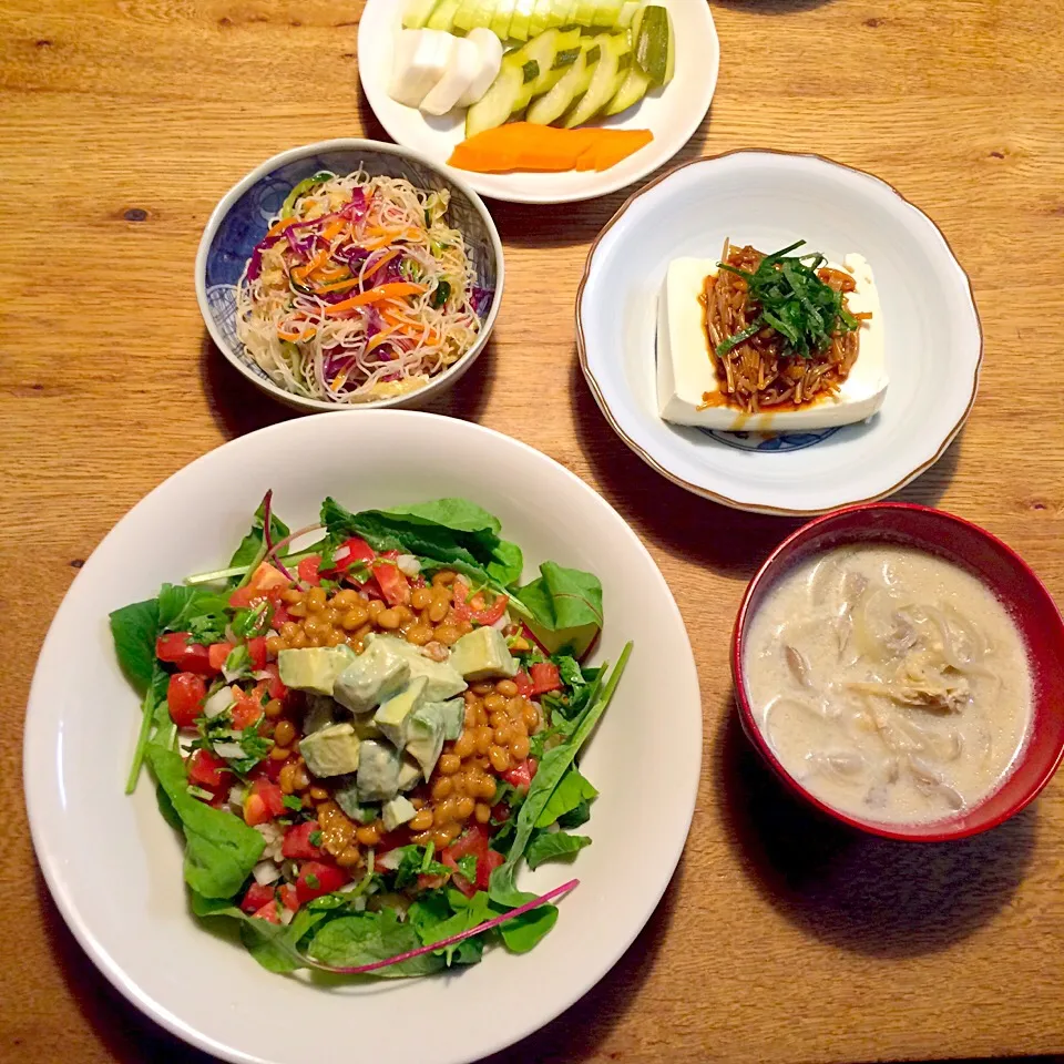 vegan 納豆丼|makiko_aさん