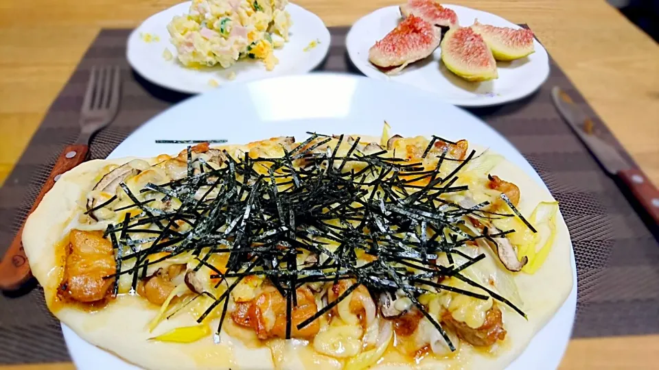 手作り照り焼きチキンピザ🍕|ぎるママさん