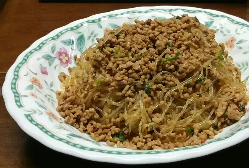 春雨の炒め物|あらいぐまのしっぽさん