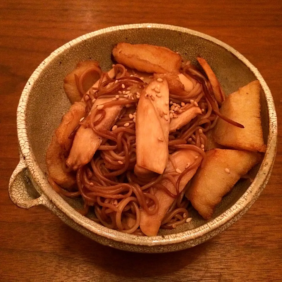 鱧蒲鉾と素麺蒟蒻、エリンギの金平|マユマユさん