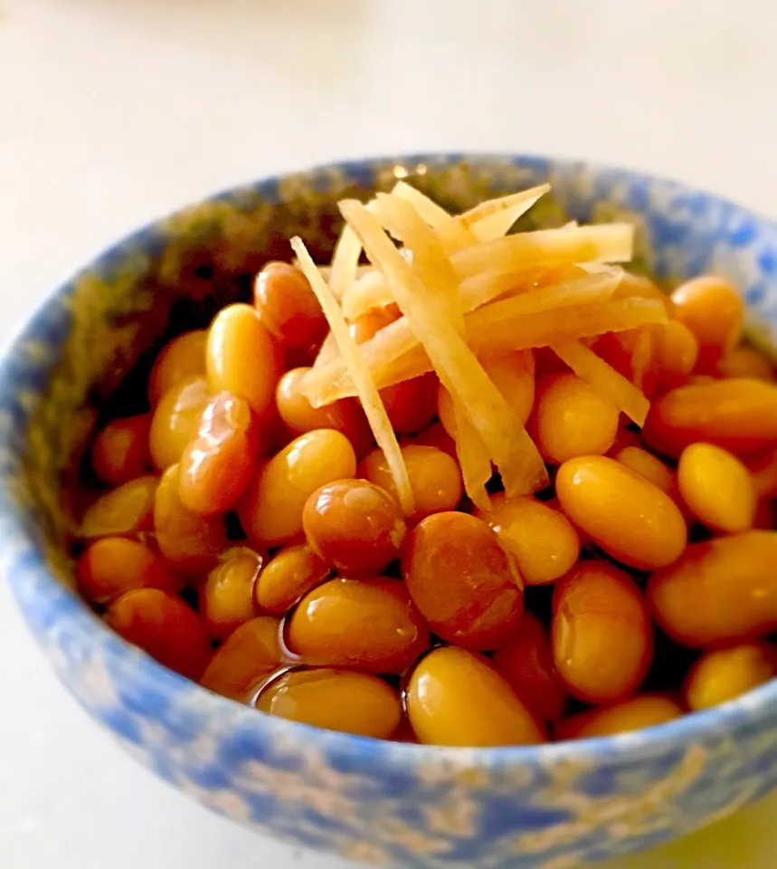 かずサンの大豆で、大豆の黒酢しょうが漬け💕|Cedro🍋さん