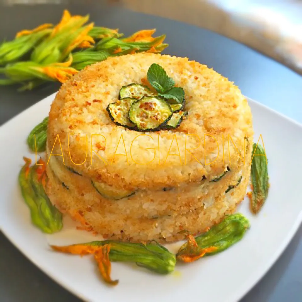 Sartù di Riso, baked Zucchini and Mozzarella (South Italy Recipe)|laura giardinaさん