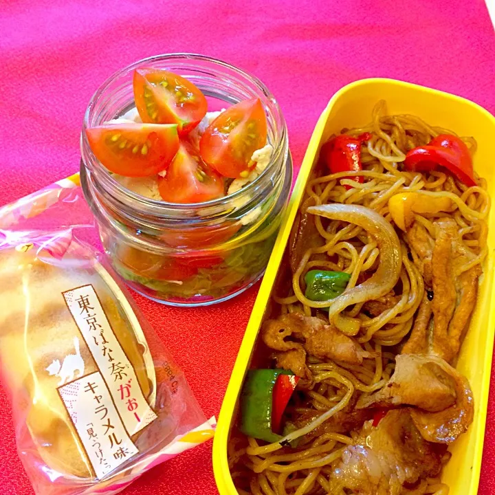 焼きそば弁当✨|りんごさん