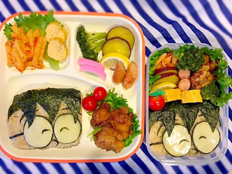 学童弁当&置きランチ24日目❗️
のび太ママと、唐揚げですー🐓|なかじー。さん