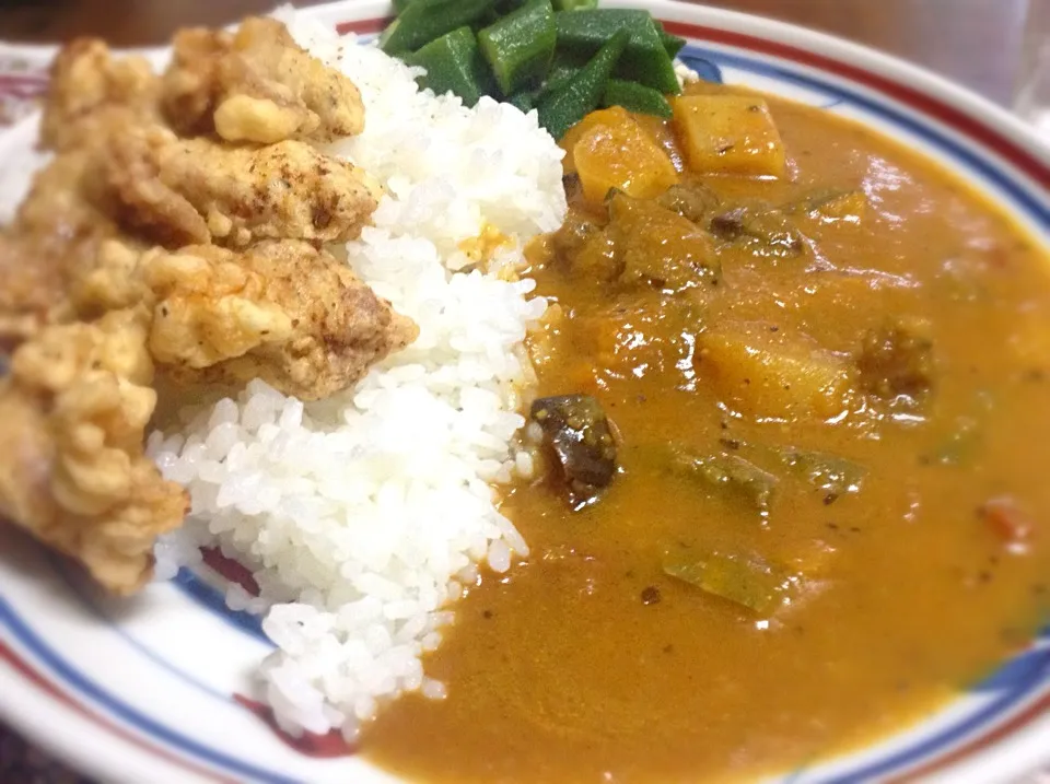 唐揚げ野菜カレー|tomoさん