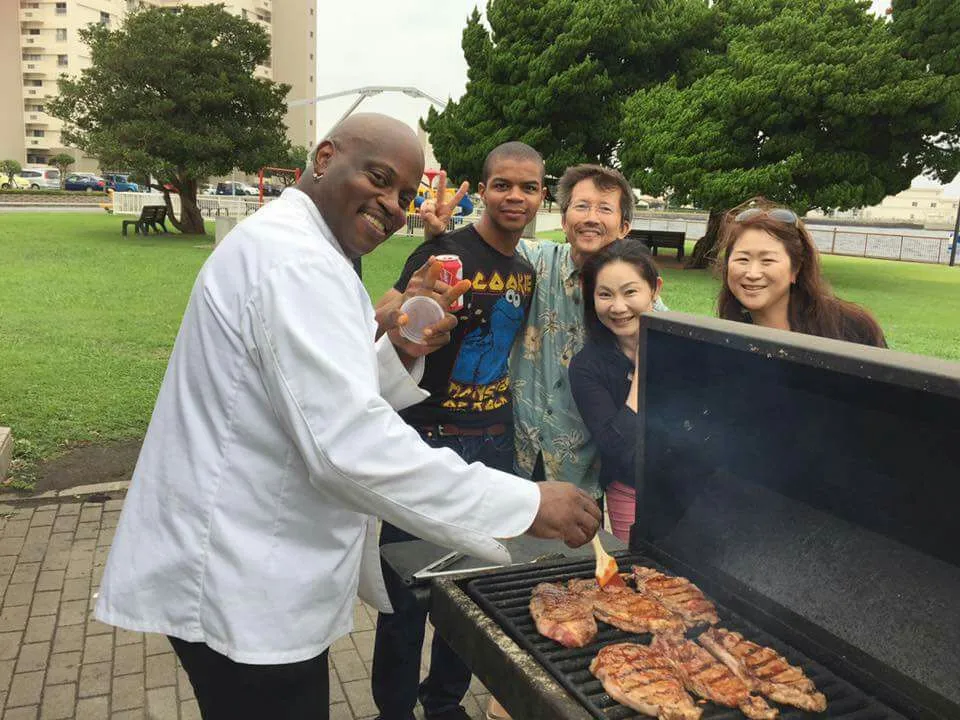 BBQ Cooking With Friends At Yokuska Base|Emanuel Hayashiさん