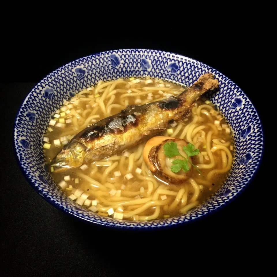 Snapdishの料理写真:鮎と帆立の塩ｓｏｂａ|.さん