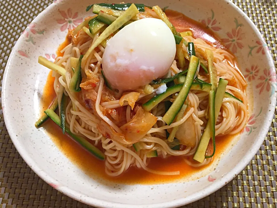 ひやむぎでビビン麺風|さえさん