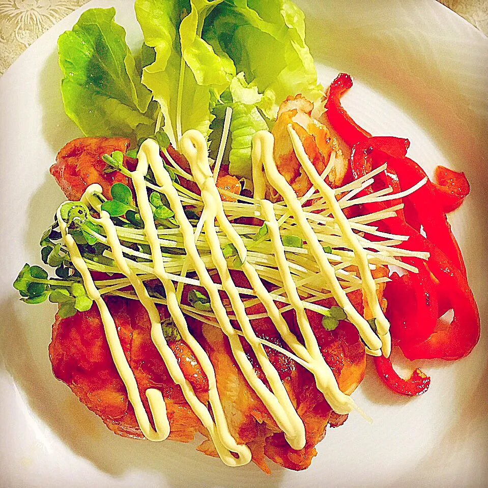 鶏胸肉の照り焼き🐔|うめち。さん