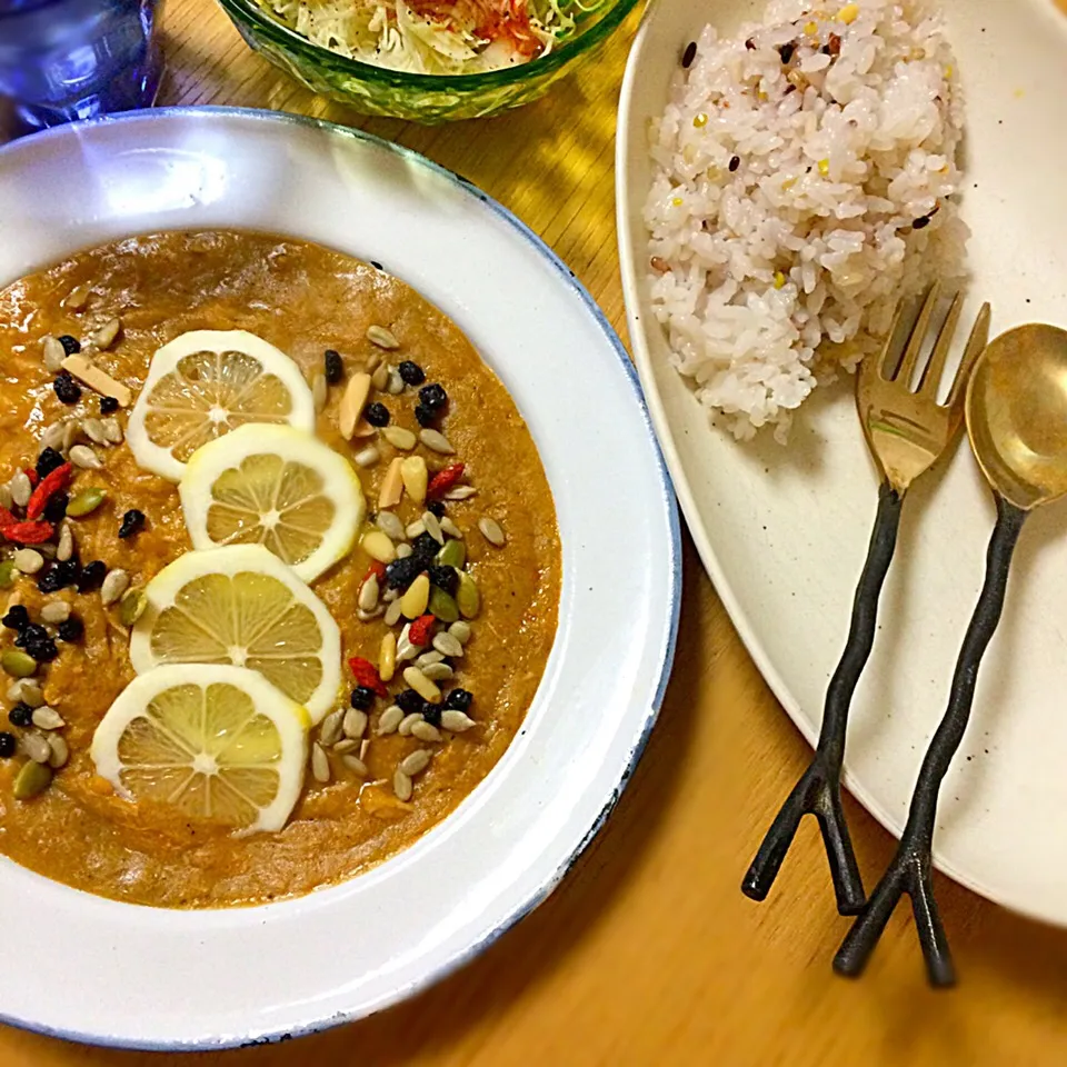 夏カレー🍋レモンとミックスシード／Curry with Lemon, Mix seed 🍋|angiee♡さん