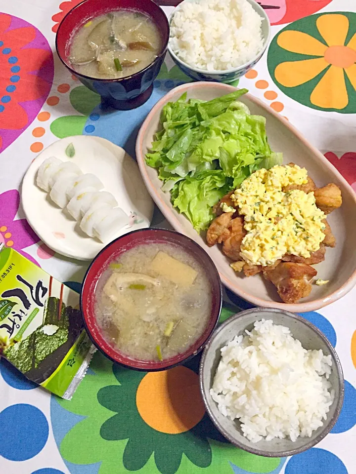 Snapdishの料理写真:昨日の晩御飯(人''▽`)|さくたえさん