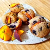 blueberry cherry whole wheat muffins|Aja Ray Bethany Embryさん