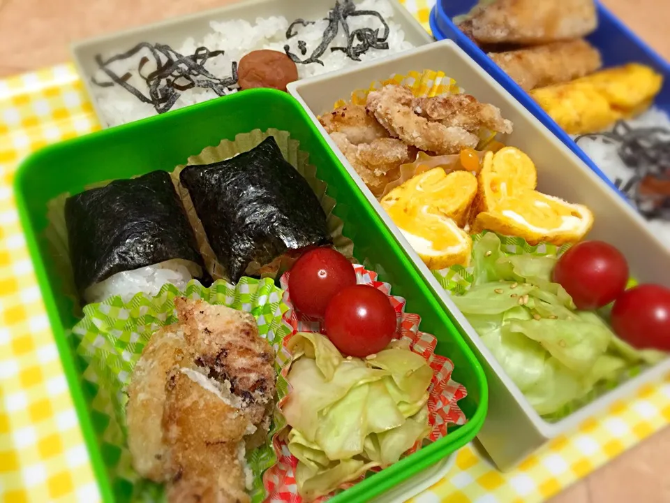 水曜日。小学生2人分弁当。
夏休みはこれて終了。|アンデルセンさん