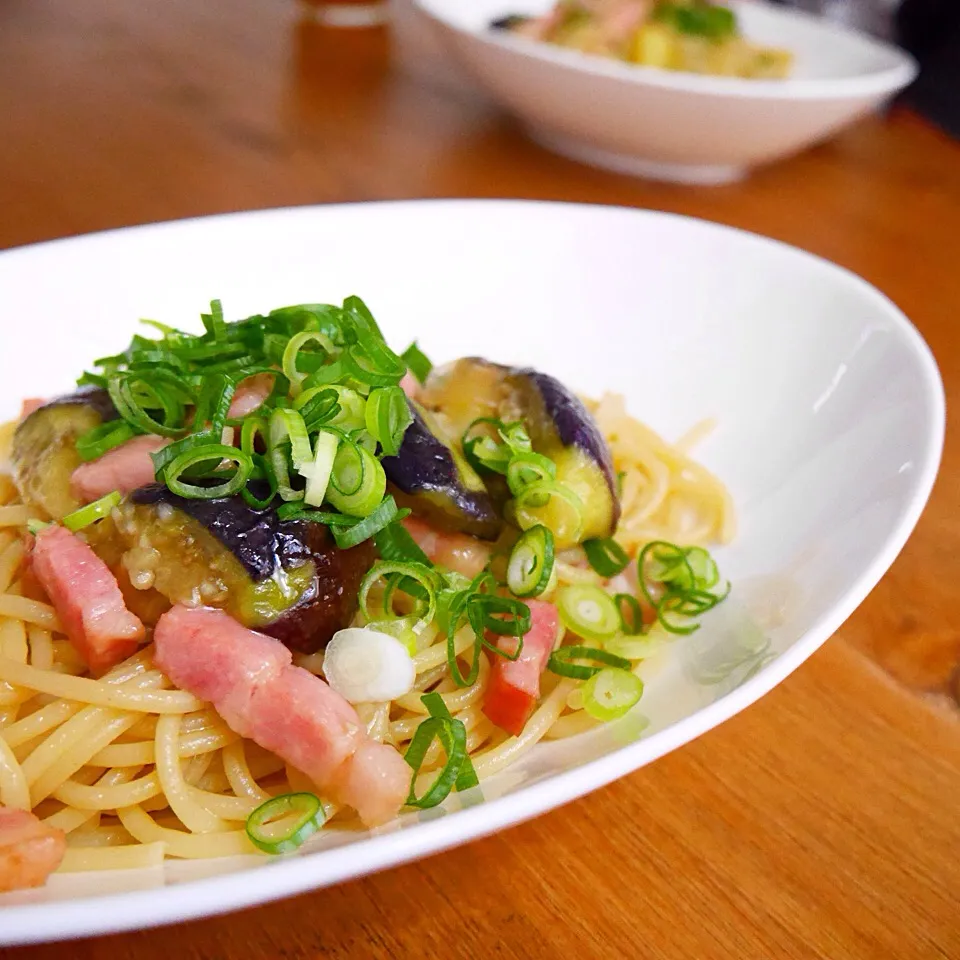 ベーコンと茄子の和風パスタ☺︎|mahomahoさん