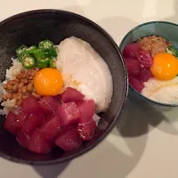 Snapdishの料理写真:ネバネバ丼|Takako Nさん