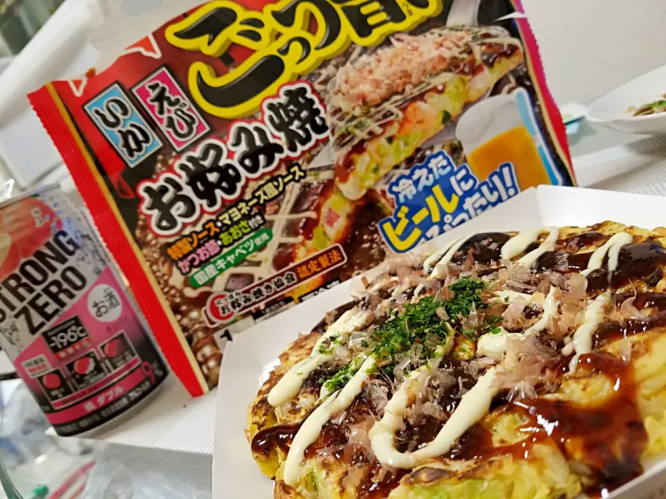 昨日のテレビでやりよった冷凍お好み焼き買うたんじゃけん!!|まぁちさん