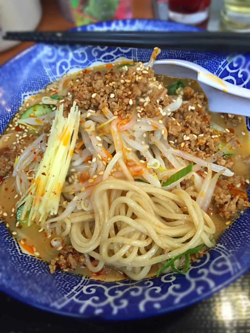 冷やし生姜肉味噌ラーメン🍜😄❗️|wildcat山猫さん