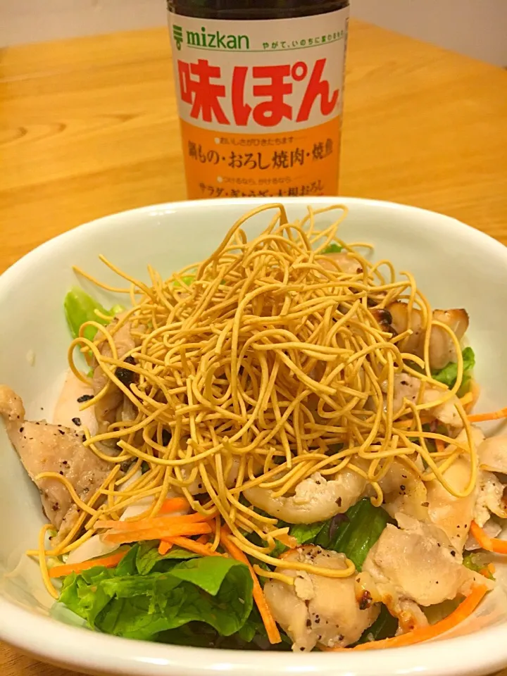 焼き鳥サラダ味ぽんがけ|マツさん