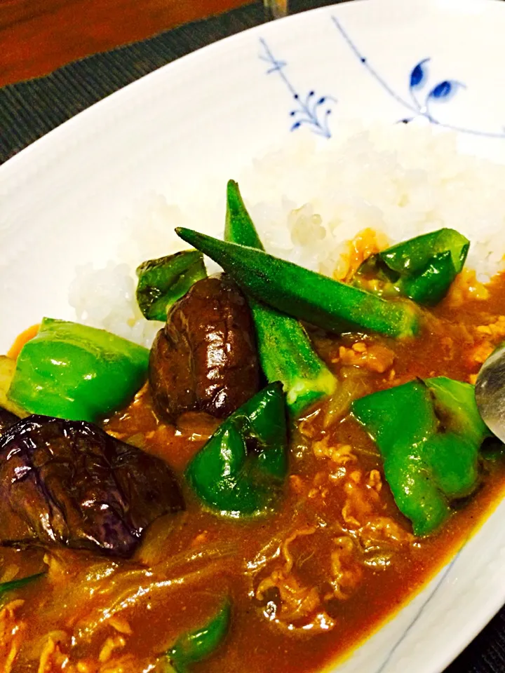 〆はトマトもたっぷりな夏野菜カレー🍅|Norikoさん