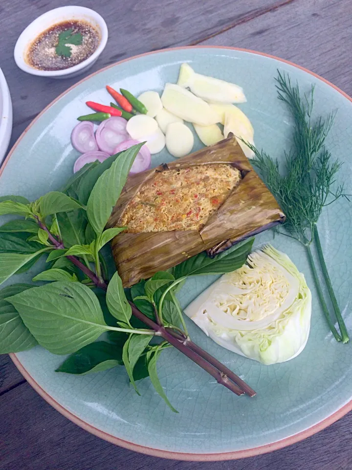 ห่อหมก Hor Mok (steamed curried fish)|SaSaさん