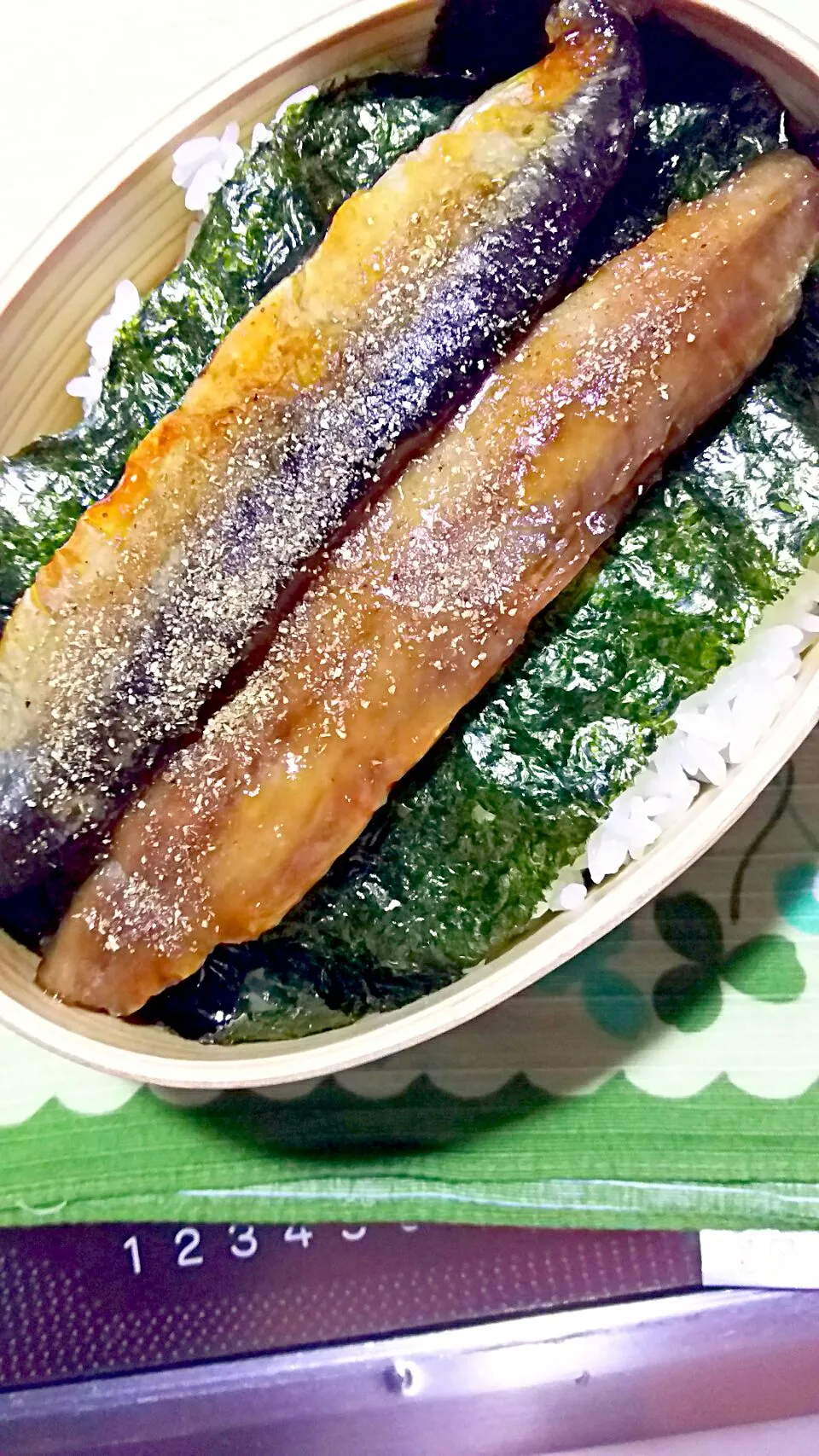 9／1    今日のお弁当     ～秋刀魚のかば焼き丼    ～|ｌａｖｅｎｄｅｒｆ❜mさん