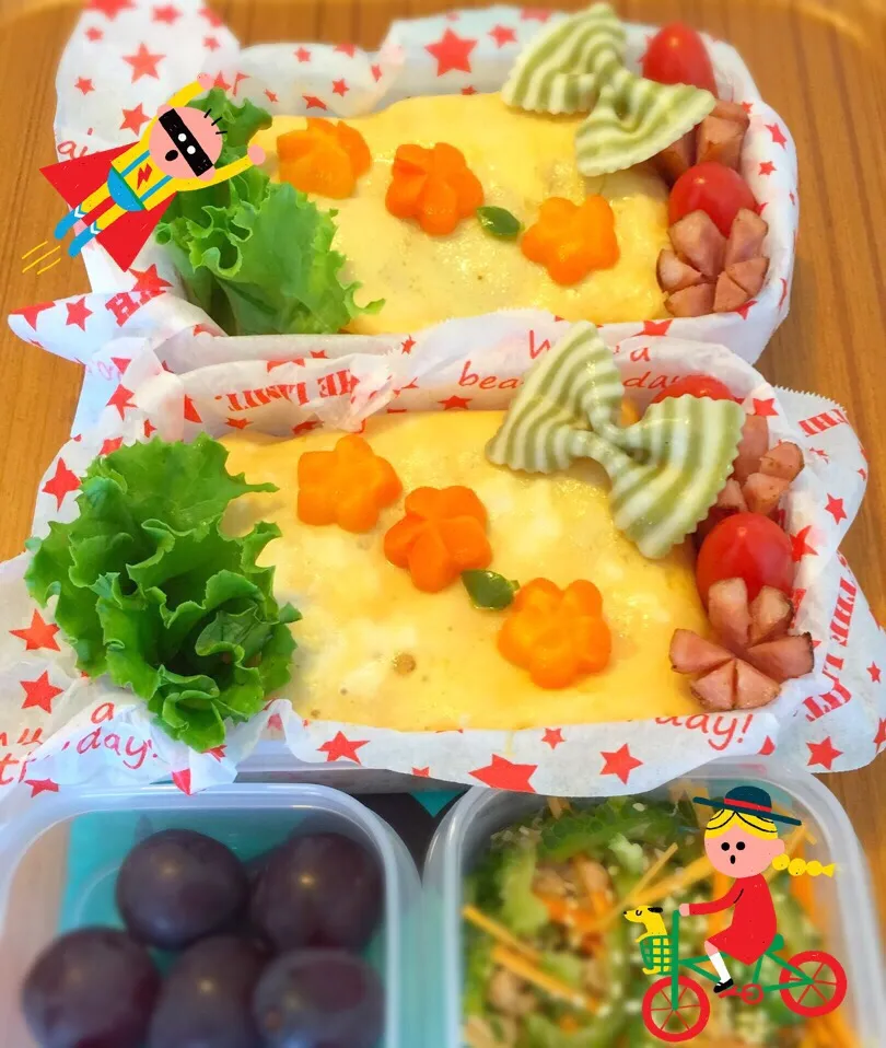 本日のお弁当🍱2人分。|anchanさん