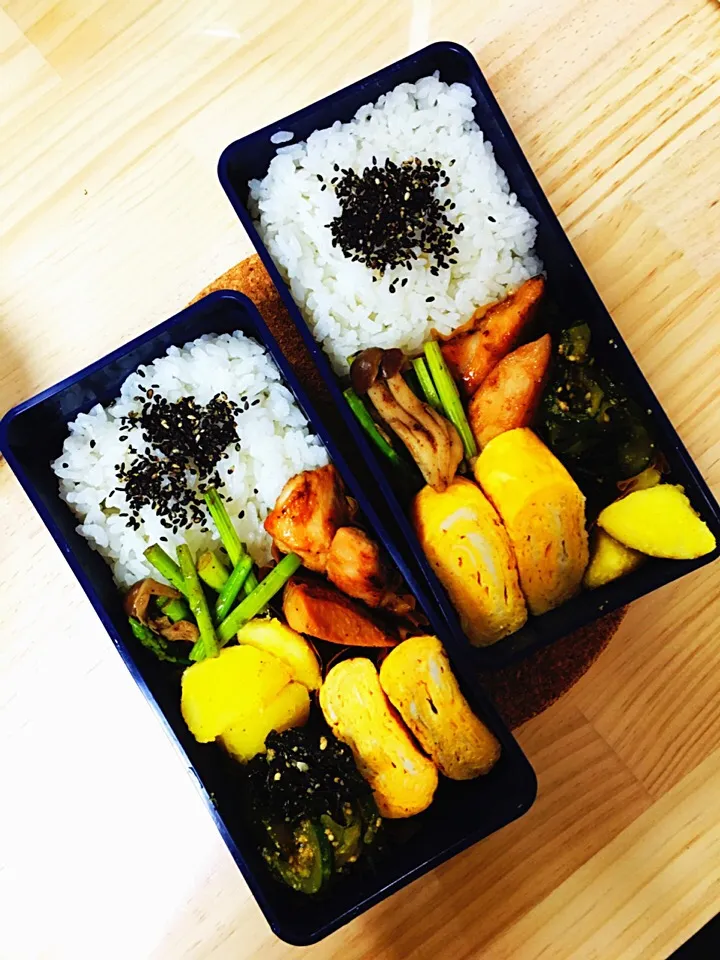 今日のお弁当♥︎2人分|ゆかさん