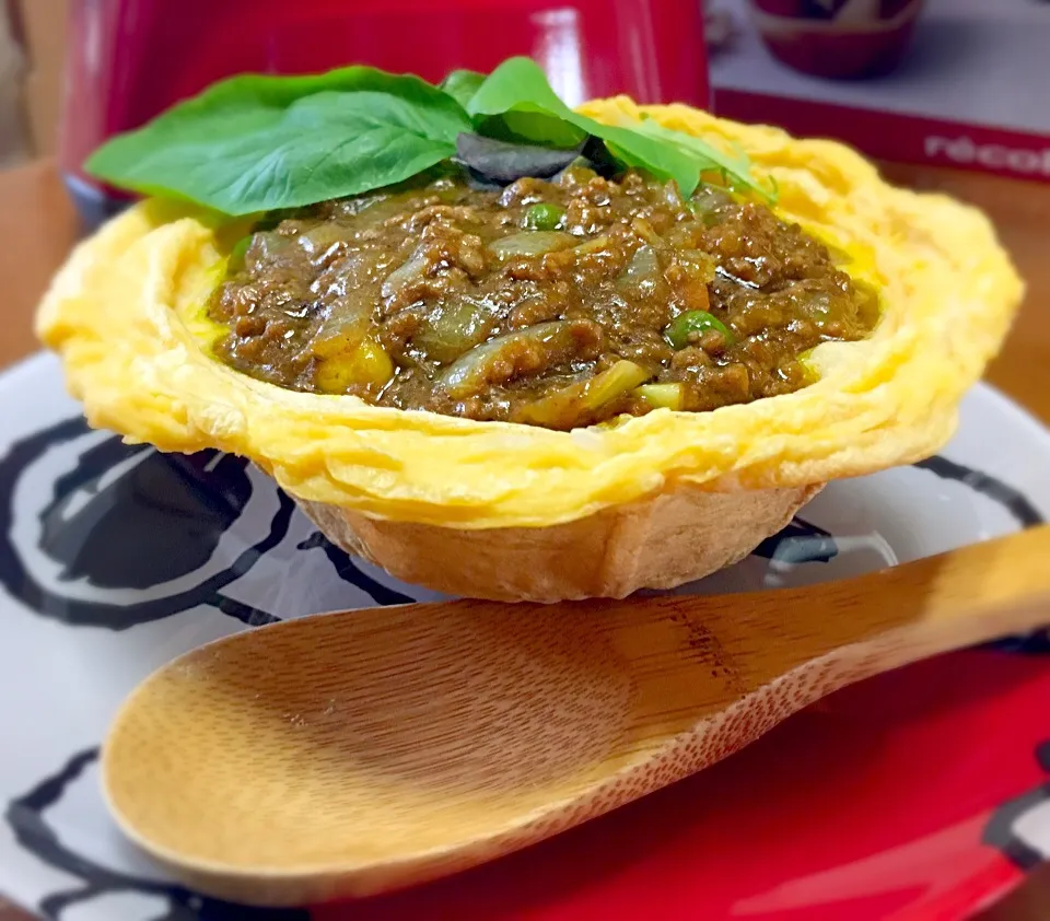 ご飯waffleでキーマカレー|なつきさん