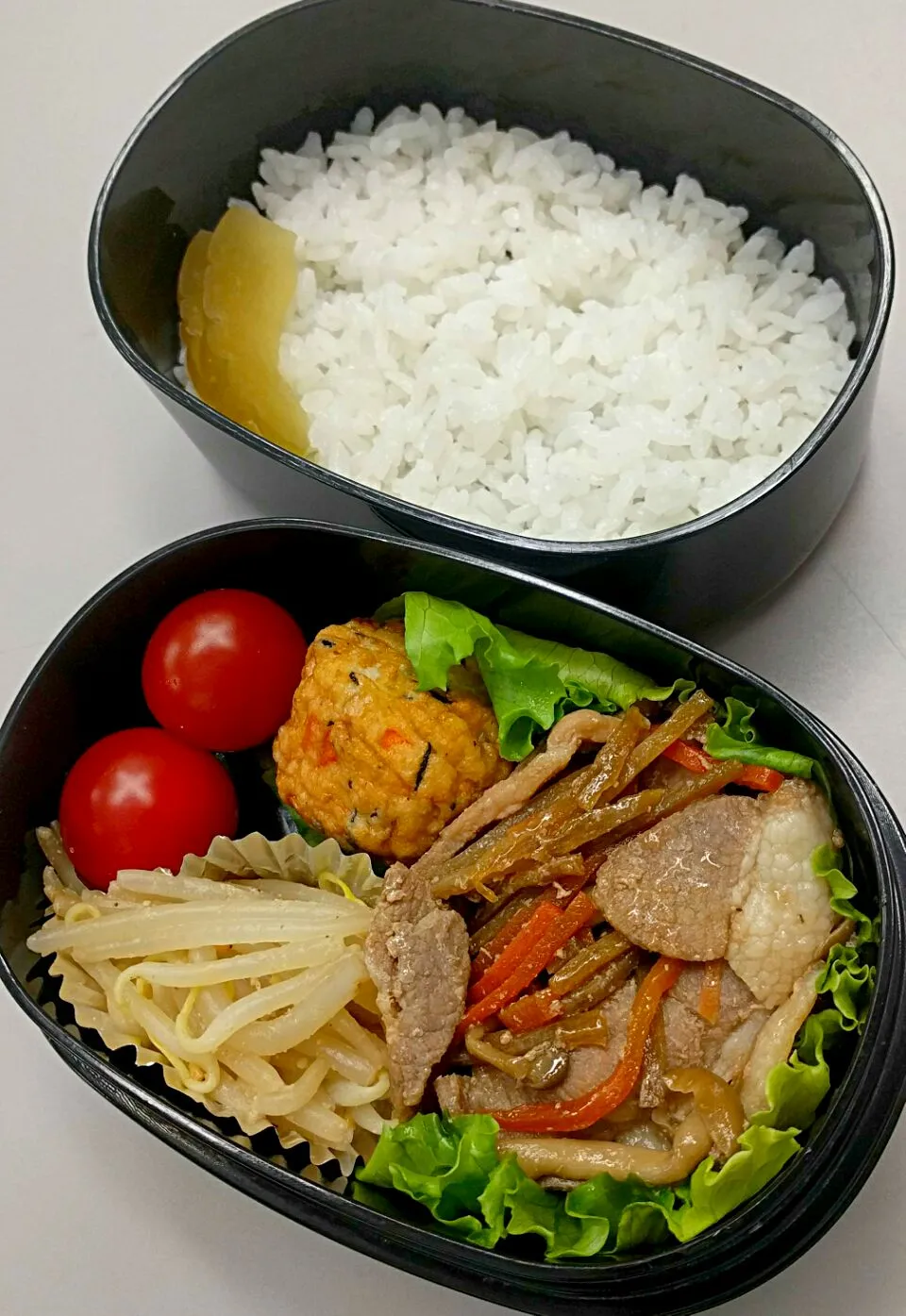 9月1日のサラメシは

豚肉と根菜しめじの炒め
エビ入り団子
モヤシのナムル
プチトマト

です😀|ニッパーさん