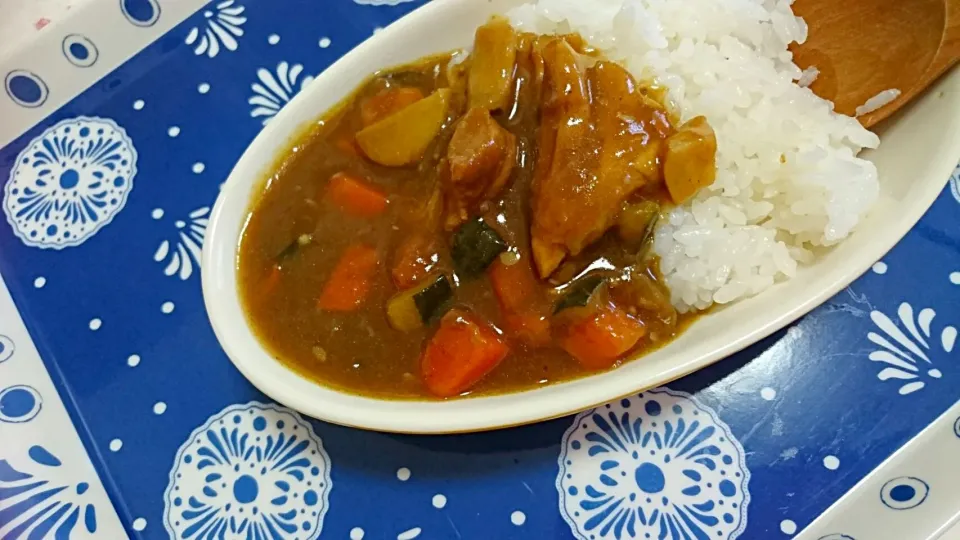 今日のランチは夏野菜カレー|わこさん