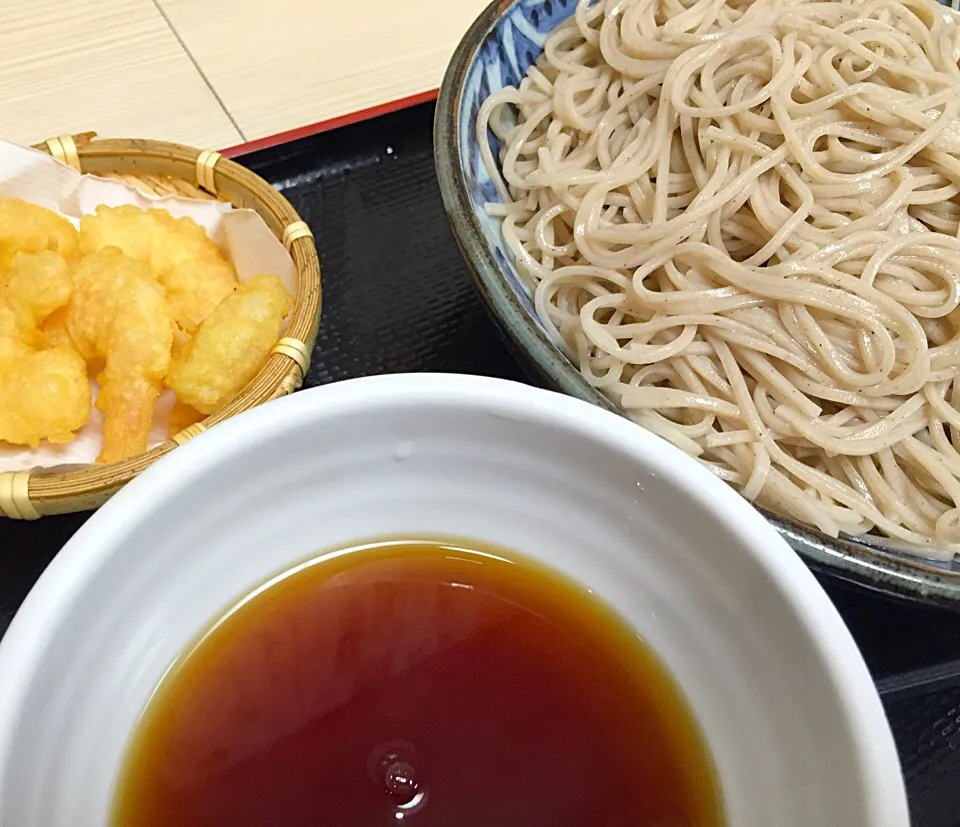 Snapdishの料理写真:立ち食いそば手帳 名店120［首都圏編］政吉（四ツ谷）小海老天つけそば、大盛|buhizouさん