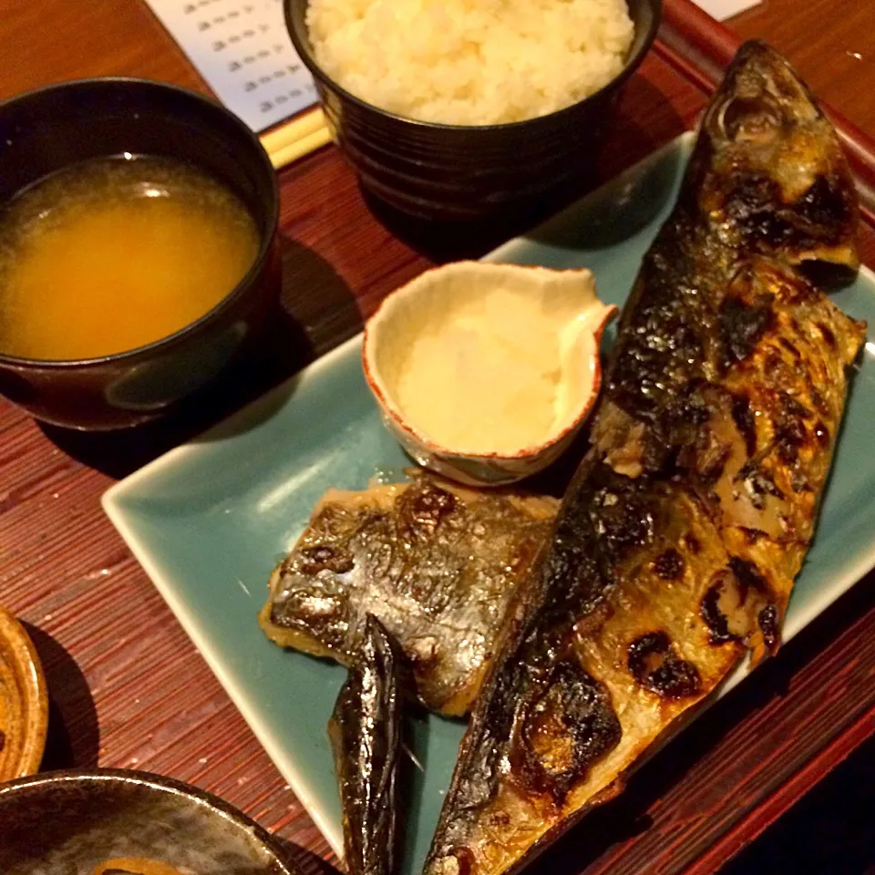 焼き魚定食@川の音(赤坂)|塩豚骨さん