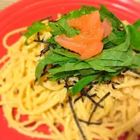 Snapdishの料理写真:和風明太子パスタ|chanpacaさん