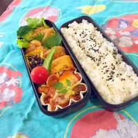 Snapdishの料理写真:鶏テリ弁当|samiさん