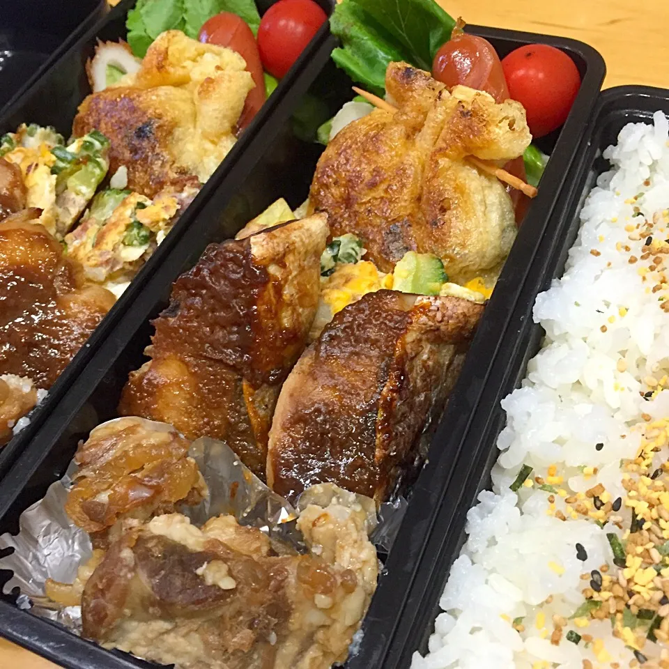 Snapdishの料理写真:今日の親父弁当！|沖縄「ピロピロ」ライフさん