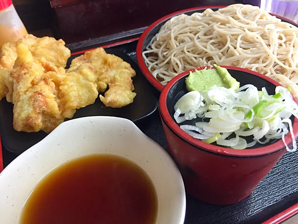 立ち食いそば手帳 名店120［首都圏編］あり賀せいろう（馬喰横山）鳥からせいろ、大盛|buhizouさん